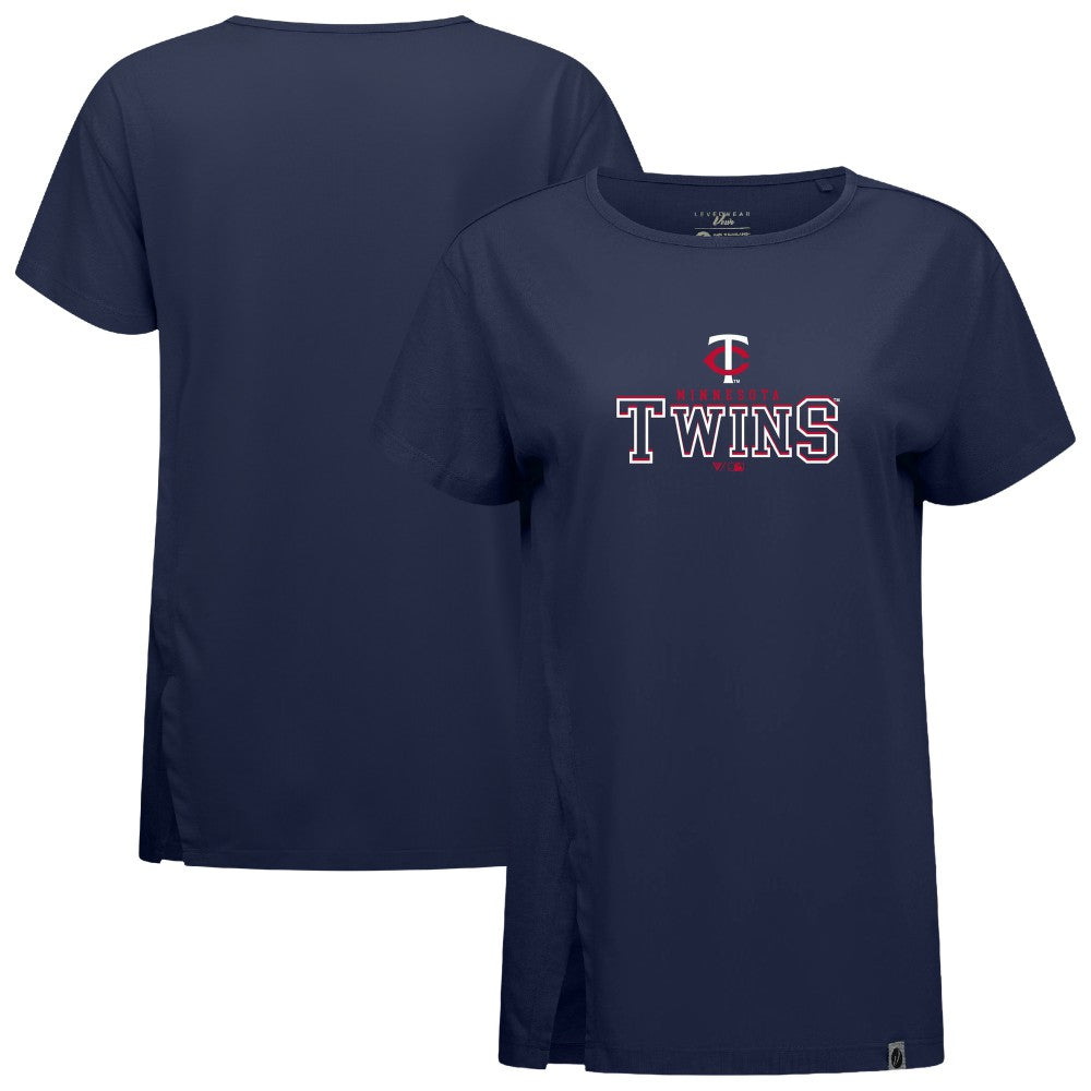 Minnesota Twins Levelwear Women's Influx Journey T-Shirt Navy