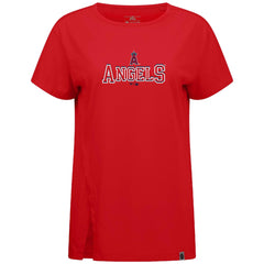 Los Angeles Angels Levelwear Women's Influx Journey T-Shirt Red