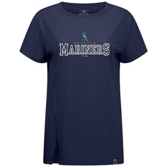 Seattle Mariners Levelwear Women's Influx Journey T-Shirt Navy