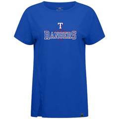 Texas Rangers Levelwear Women's Influx Journey T-Shirt Royal