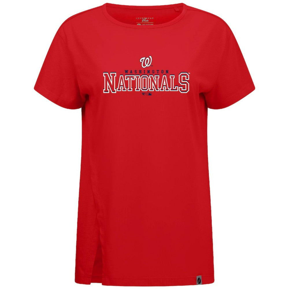 Washington Nationals Levelwear Women's Influx Journey T-Shirt Red