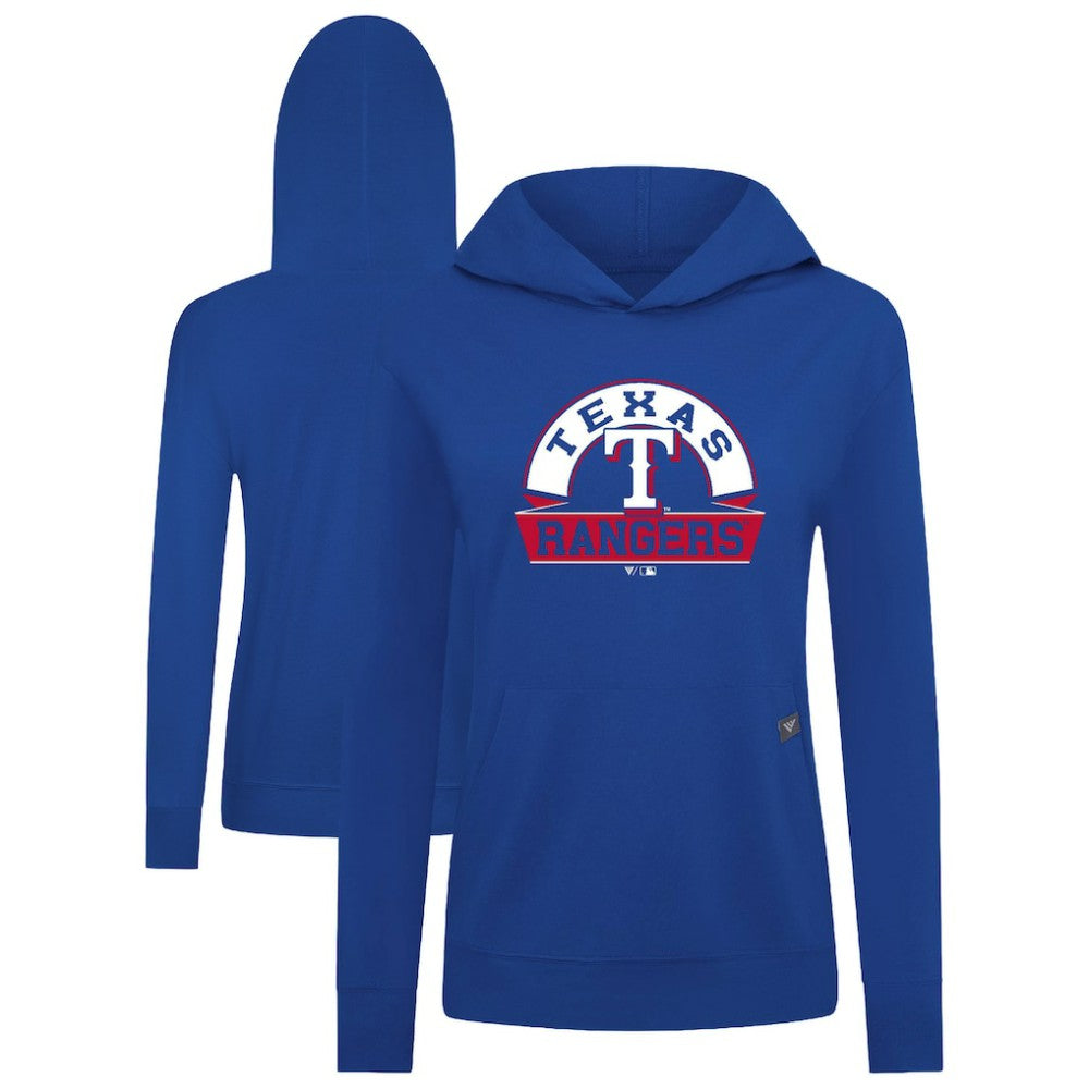 Texas Rangers Levelwear Women's Relay Banner Arch Long Sleeve T-Shirt Hoodie Royal