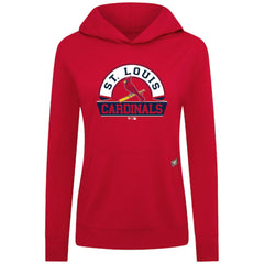 St. Louis Cardinals Levelwear Women's Relay Banner Arch Long Sleeve T-Shirt Hoodie Red