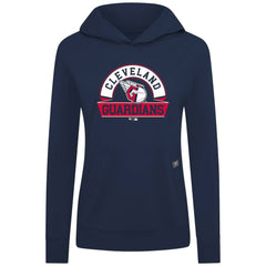Cleveland Guardians Levelwear Women's Relay Banner Arch Long Sleeve T-Shirt Hoodie Navy