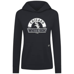 Chicago White Sox Levelwear Women's Relay Banner Arch Long Sleeve T-Shirt Hoodie Black