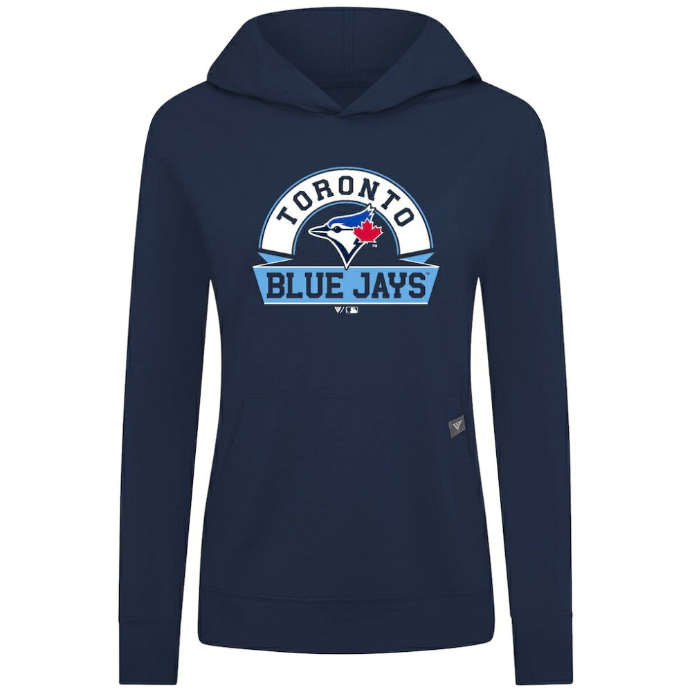 Toronto Blue Jays Levelwear Women's Relay Banner Arch Long Sleeve T-Shirt Hoodie Royal