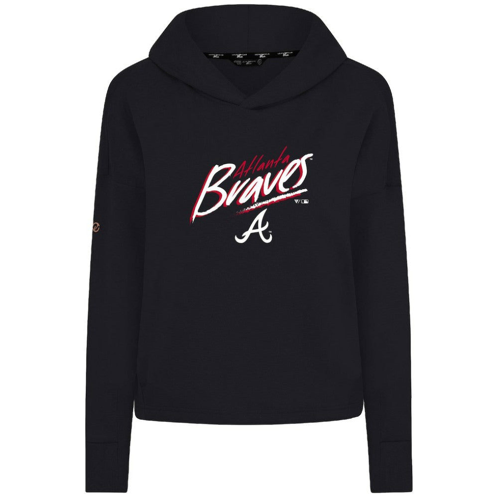 Atlanta Braves Levelwear Women's Sweet Sizzle Tri-Blend Hoodie Black