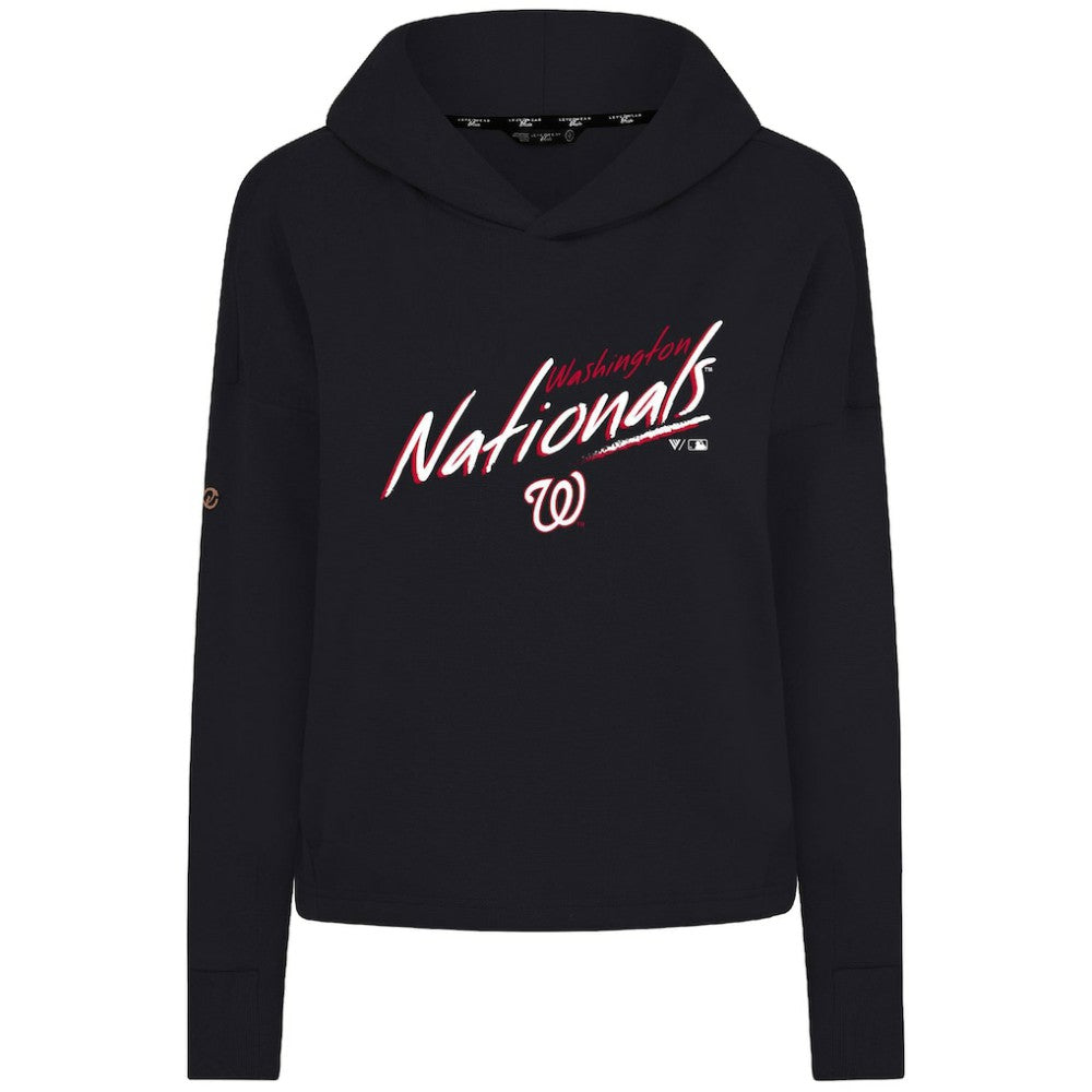 Washington Nationals Levelwear Women's Sweet Sizzle Tri-Blend Hoodie Black