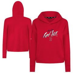 Boston Red Sox Levelwear Women's Sweet Sizzle Tri-Blend Hoodie Red