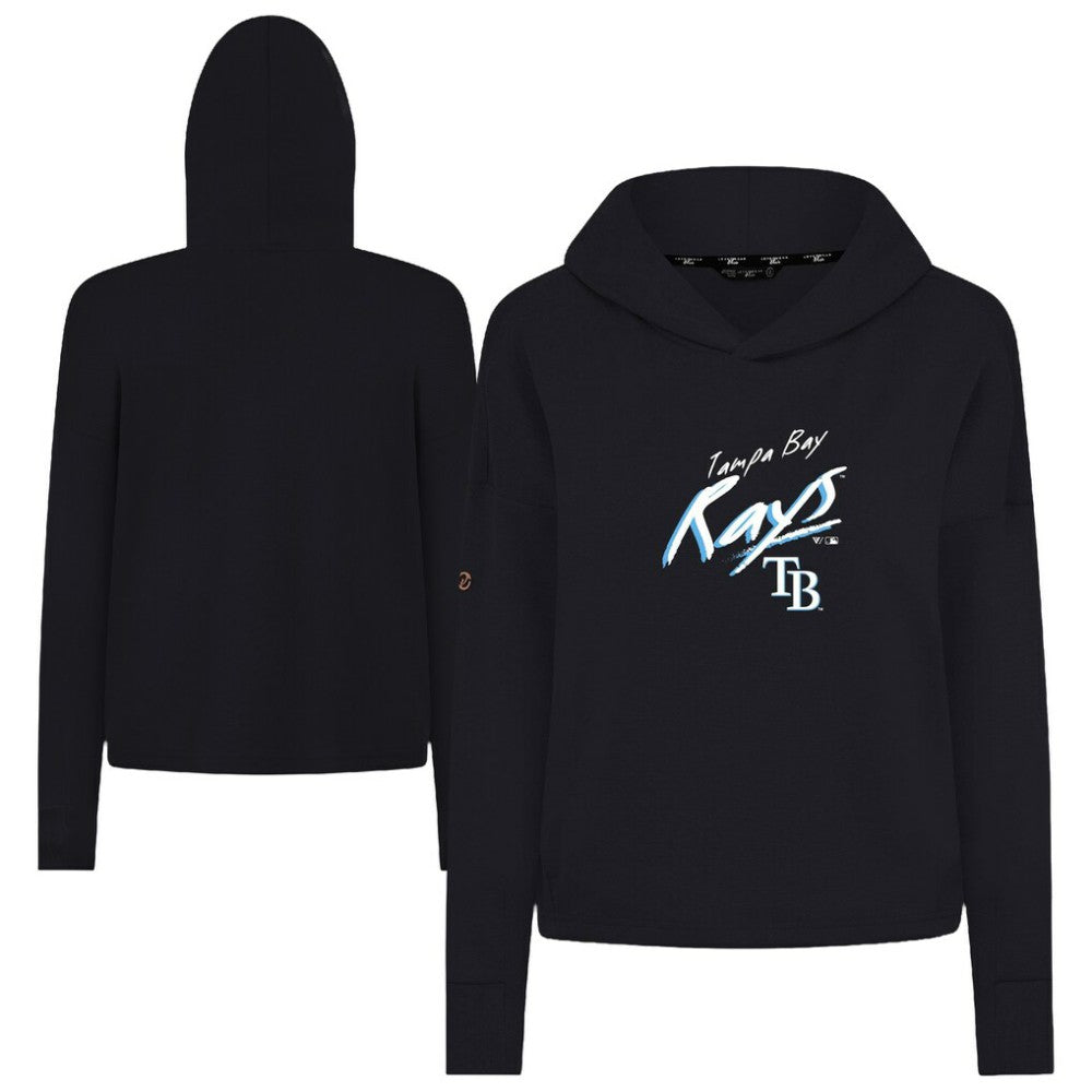 Tampa Bay Rays Levelwear Women's Sweet Sizzle Tri-Blend Hoodie Black