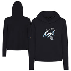 Tampa Bay Rays Levelwear Women's Sweet Sizzle Tri-Blend Hoodie Black