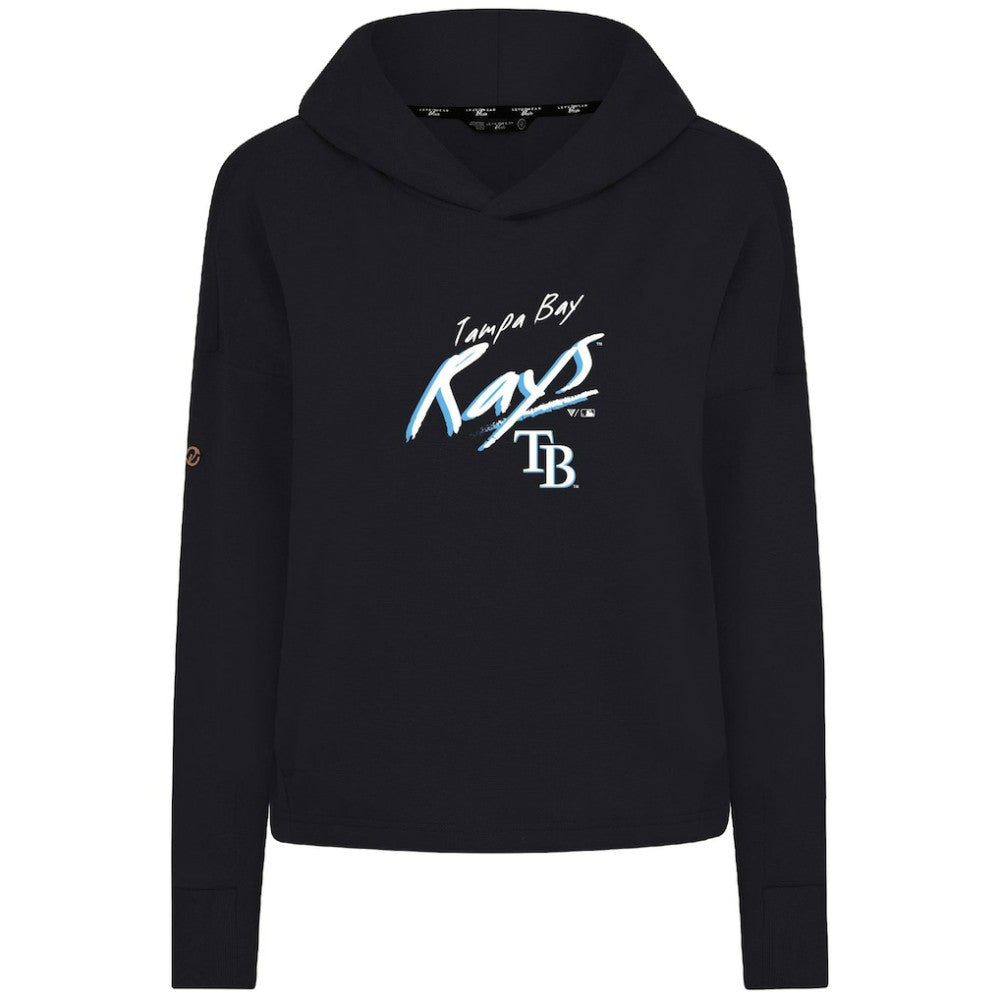 Tampa Bay Rays Levelwear Women's Sweet Sizzle Tri-Blend Hoodie Black