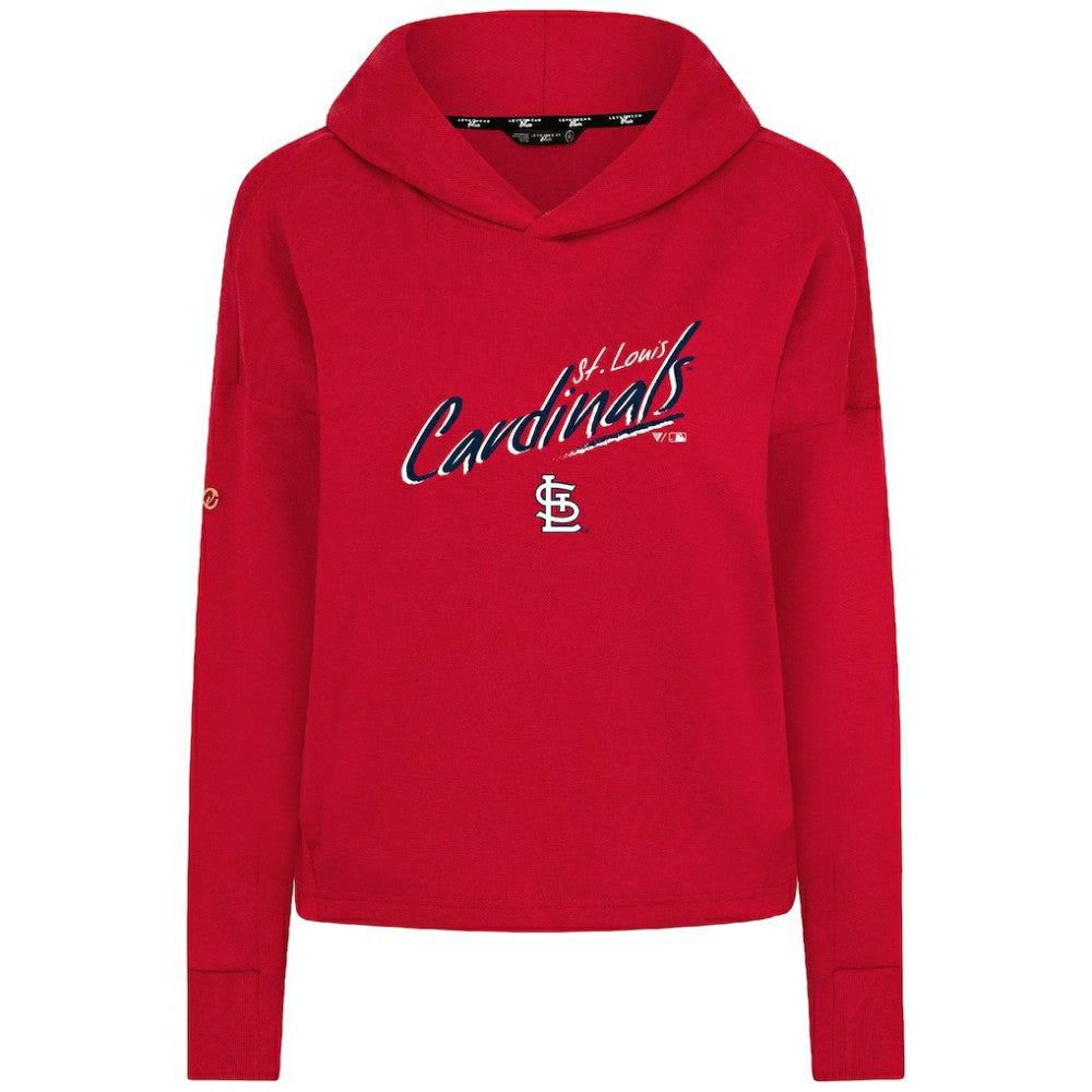 St. Louis Cardinals Levelwear Women's Sweet Sizzle Tri-Blend Hoodie Red