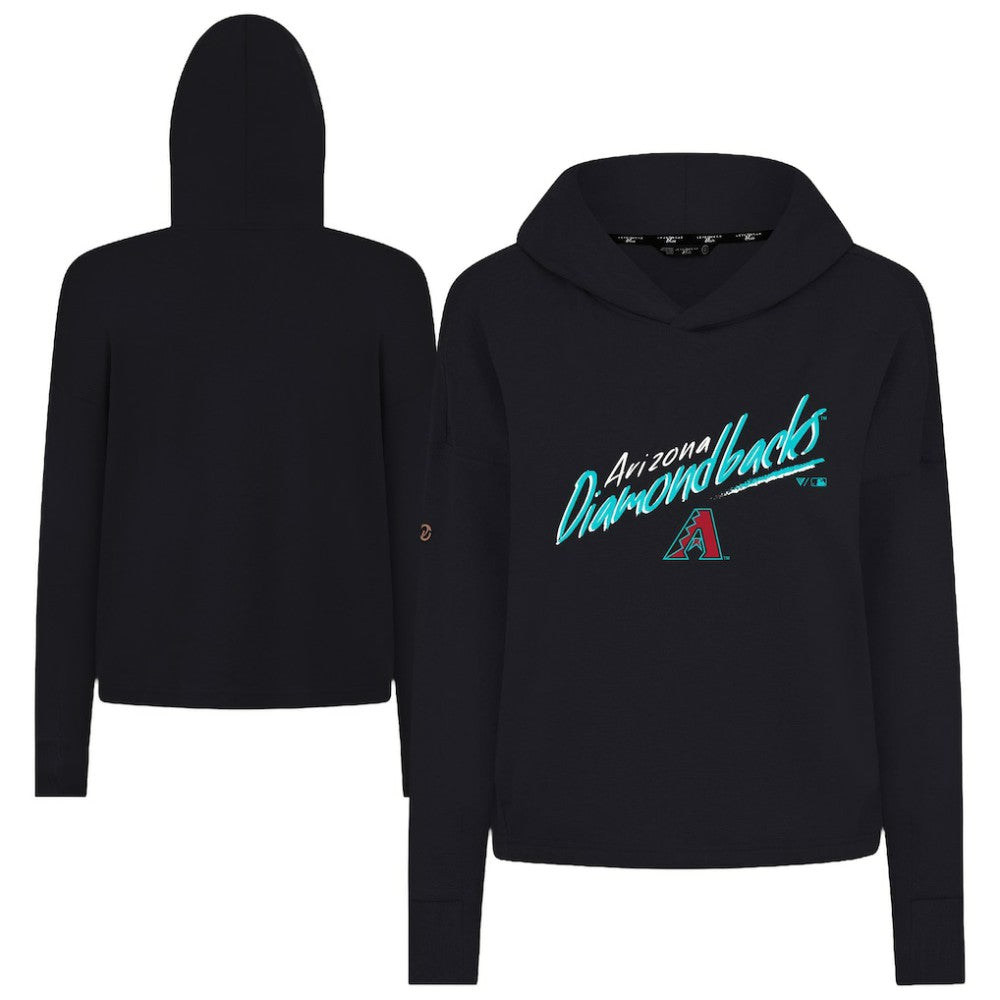 Arizona Diamondbacks Levelwear Women's Sweet Sizzle Tri-Blend Hoodie Black