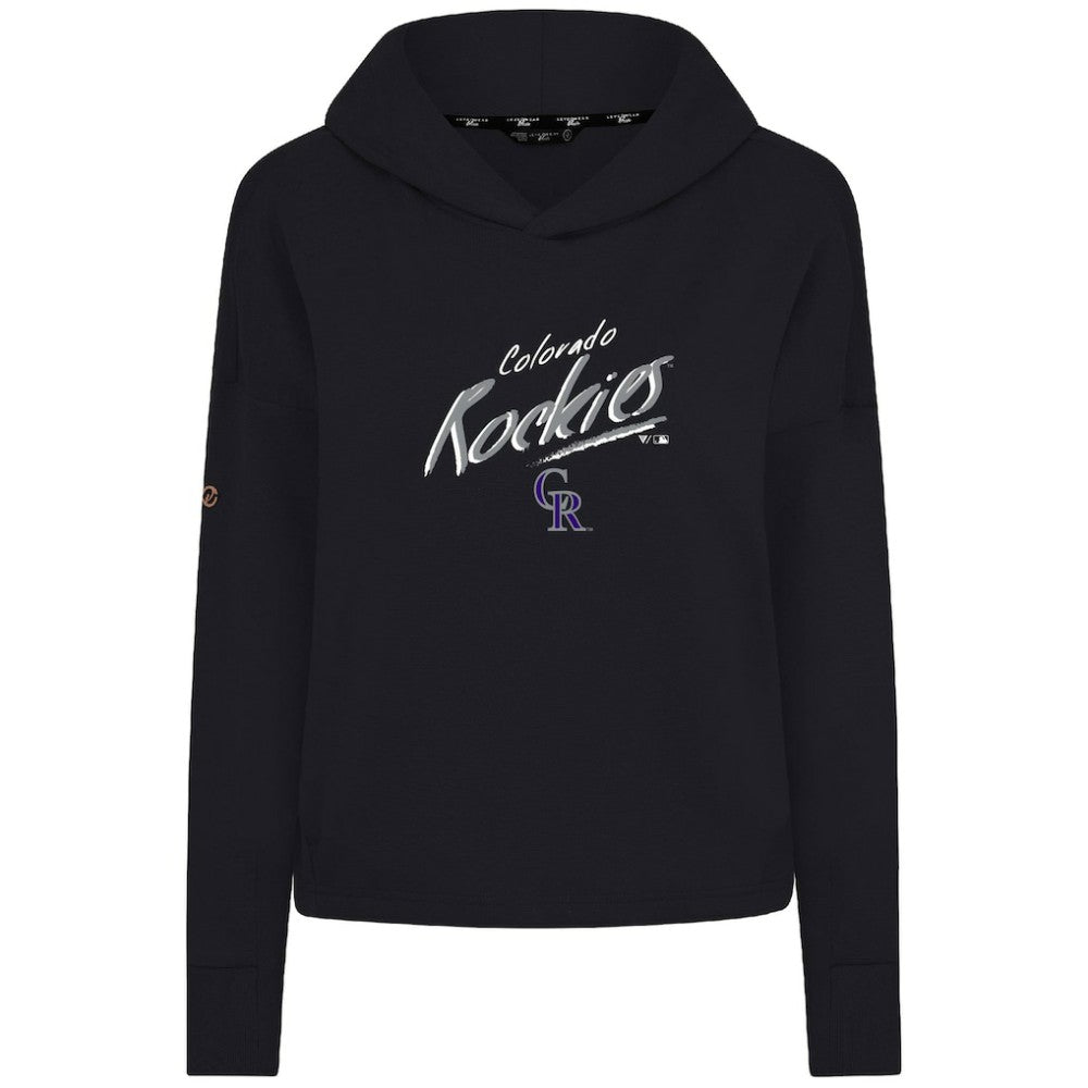 Colorado Rockies Levelwear Women's Sweet Sizzle Tri-Blend Hoodie Black