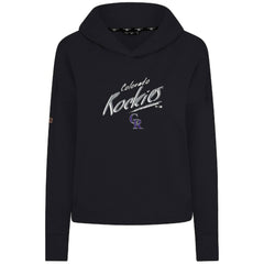 Colorado Rockies Levelwear Women's Sweet Sizzle Tri-Blend Hoodie Black