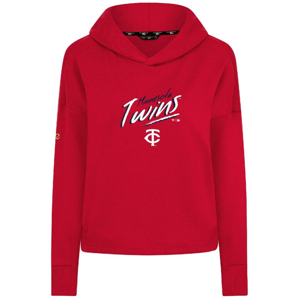Minnesota Twins Levelwear Women's Sweet Sizzle Tri-Blend Hoodie Red