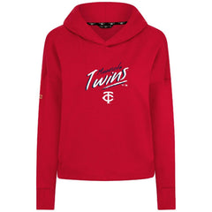 Minnesota Twins Levelwear Women's Sweet Sizzle Tri-Blend Hoodie Red