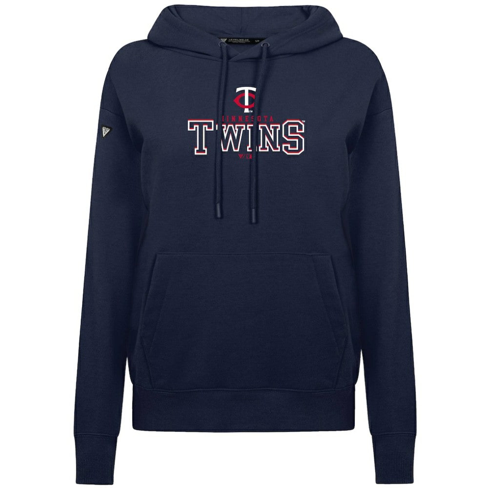 Minnesota Twins Levelwear Women's Adorn Journey Hoodie Navy