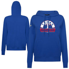 Texas Rangers Levelwear Women's Adorn Banner Arch Hoodie Royal
