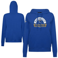 Kansas City Royals Levelwear Women's Adorn Banner Arch Hoodie Royal