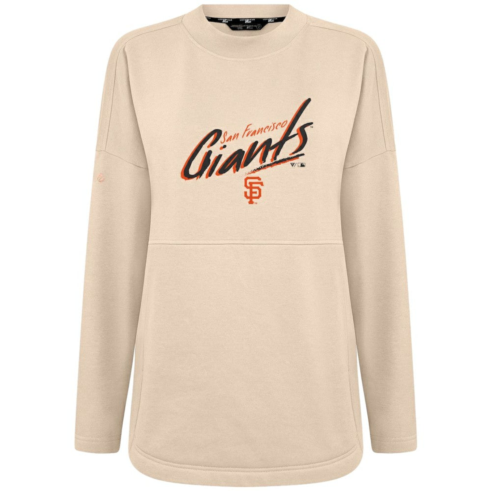 San Francisco Giants Levelwear Women's Oversized Beaudry Sizzle Top Khaki