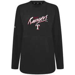 Texas Rangers Levelwear Women's Oversized Beaudry Sizzle Top Black