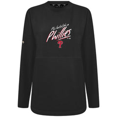Philadelphia Phillies Levelwear Women's Oversized Beaudry Sizzle Top Black