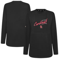 St. Louis Cardinals Levelwear Women's Oversized Beaudry Sizzle Top Black