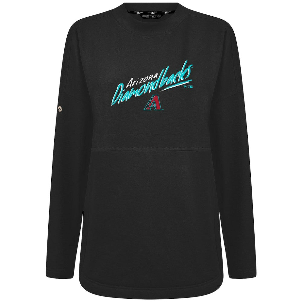 Arizona Diamondbacks Levelwear Women's Oversized Beaudry Sizzle Top Black