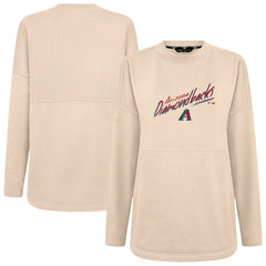 Arizona Diamondbacks Levelwear Women's Oversized Beaudry Sizzle Top Khaki