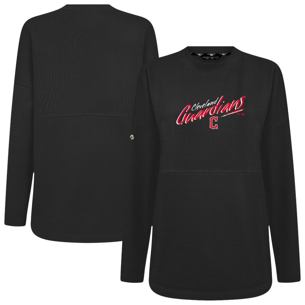 Cleveland Guardians Levelwear Women's Oversized Beaudry Sizzle Top Black