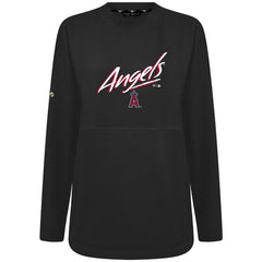 Los Angeles Angels Levelwear Women's Oversized Beaudry Sizzle Top Black