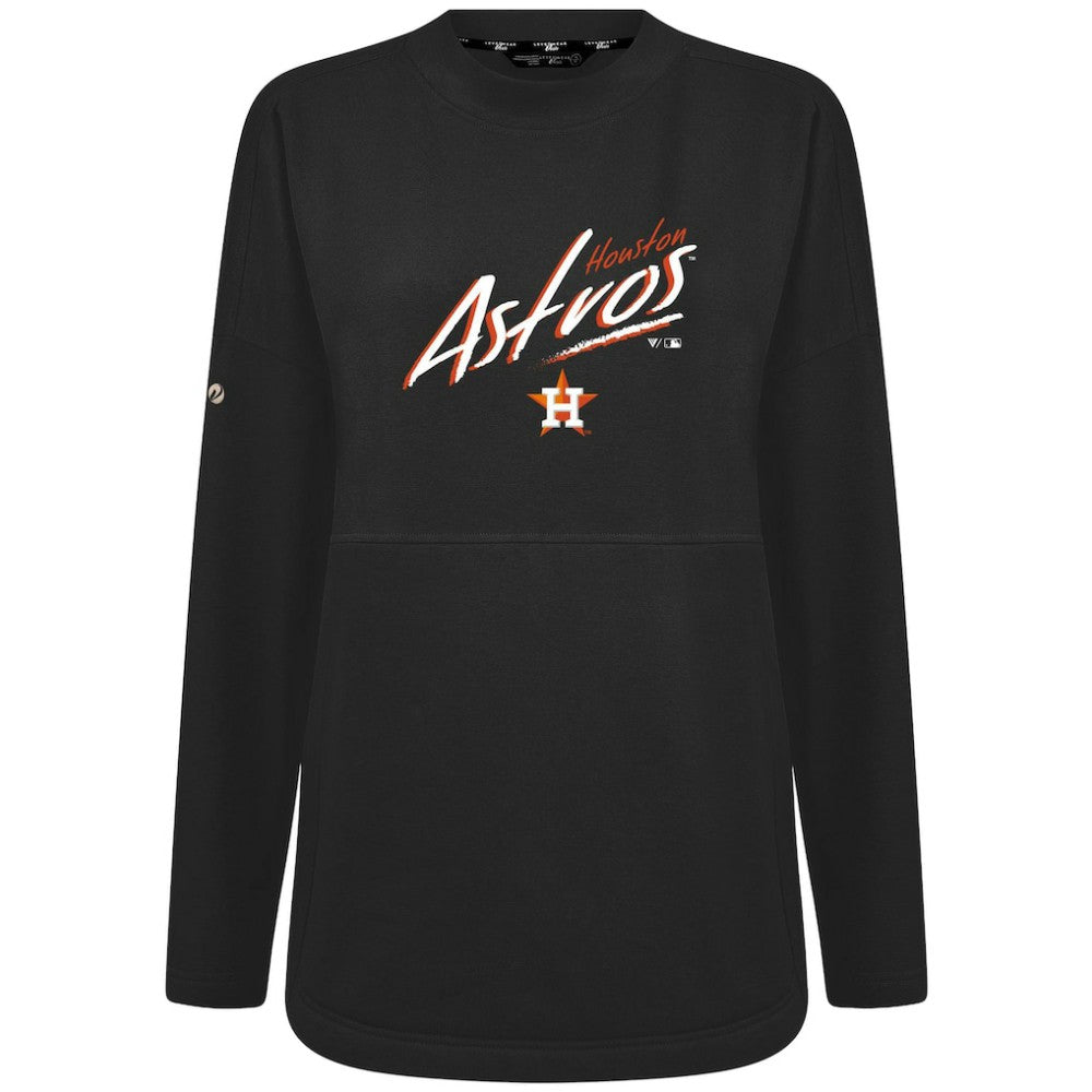 Houston Astros Levelwear Women's Oversized Beaudry Sizzle Top Black