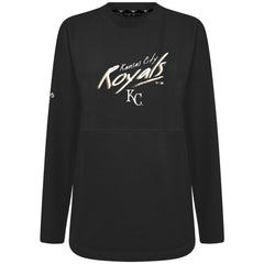Kansas City Royals Levelwear Women's Oversized Beaudry Sizzle Top Black