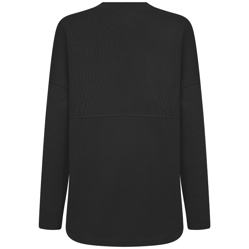 Kansas City Royals Levelwear Women's Oversized Beaudry Sizzle Top Black