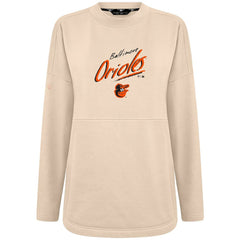 Baltimore Orioles Levelwear Women's Oversized Beaudry Sizzle Top Khaki