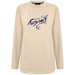 Kansas City Royals Levelwear Women's Oversized Beaudry Sizzle Top Khaki
