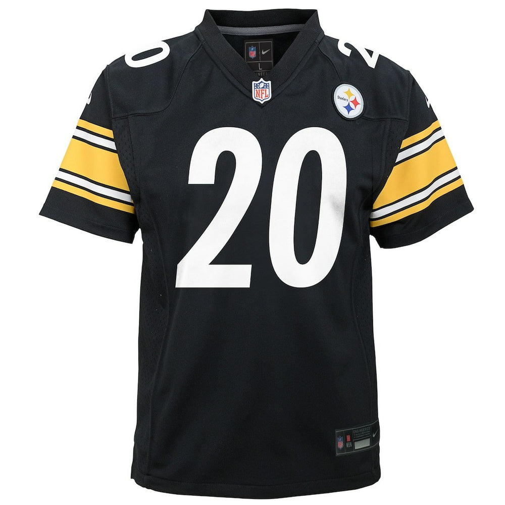 Kaleb Johnson Pittsburgh Steelers Youth Team Game Jersey - Black sale