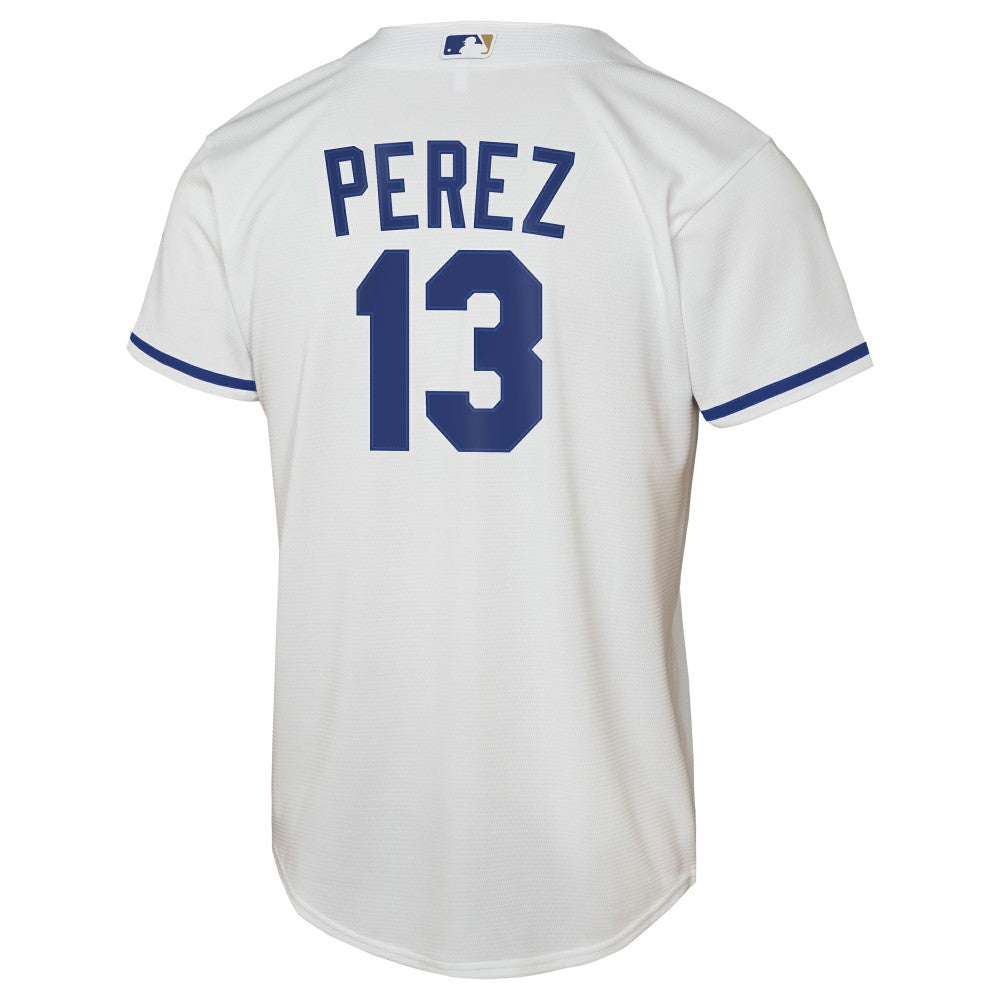Salvador Perez Kansas City Royals  Youth Home Replica Jersey White