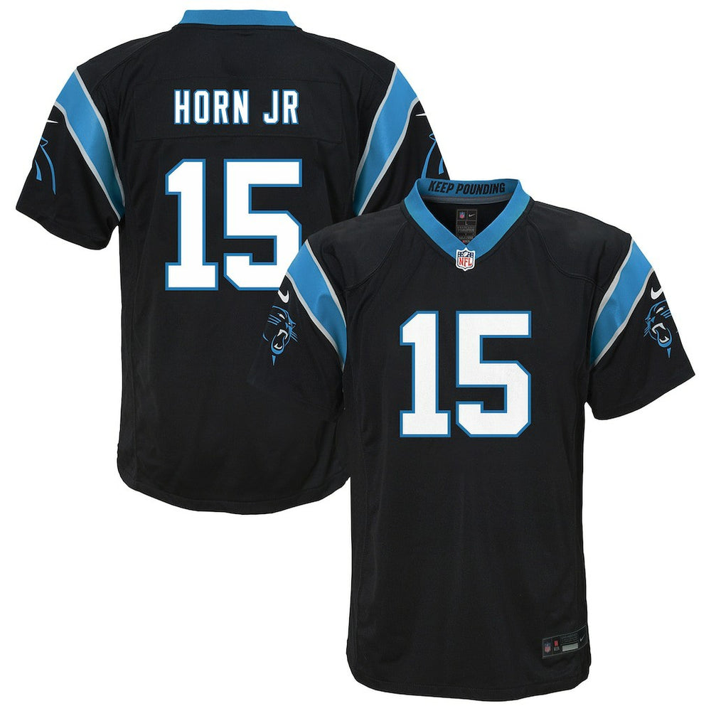 Jimmy Horn Jr. Carolina Panthers Youth Team Game Jersey - Black for sale
