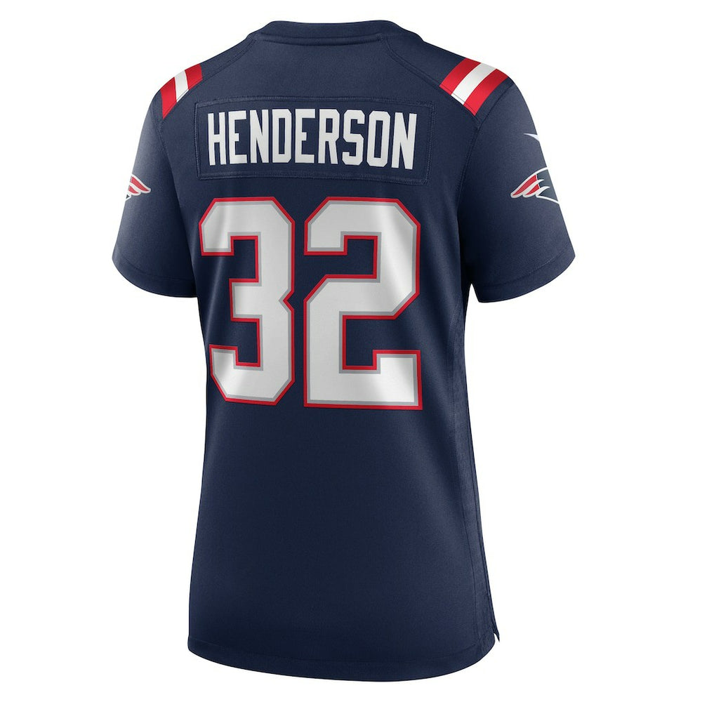TreVeyon Henderson New England Patriots Women's Game Jersey - Navy sale