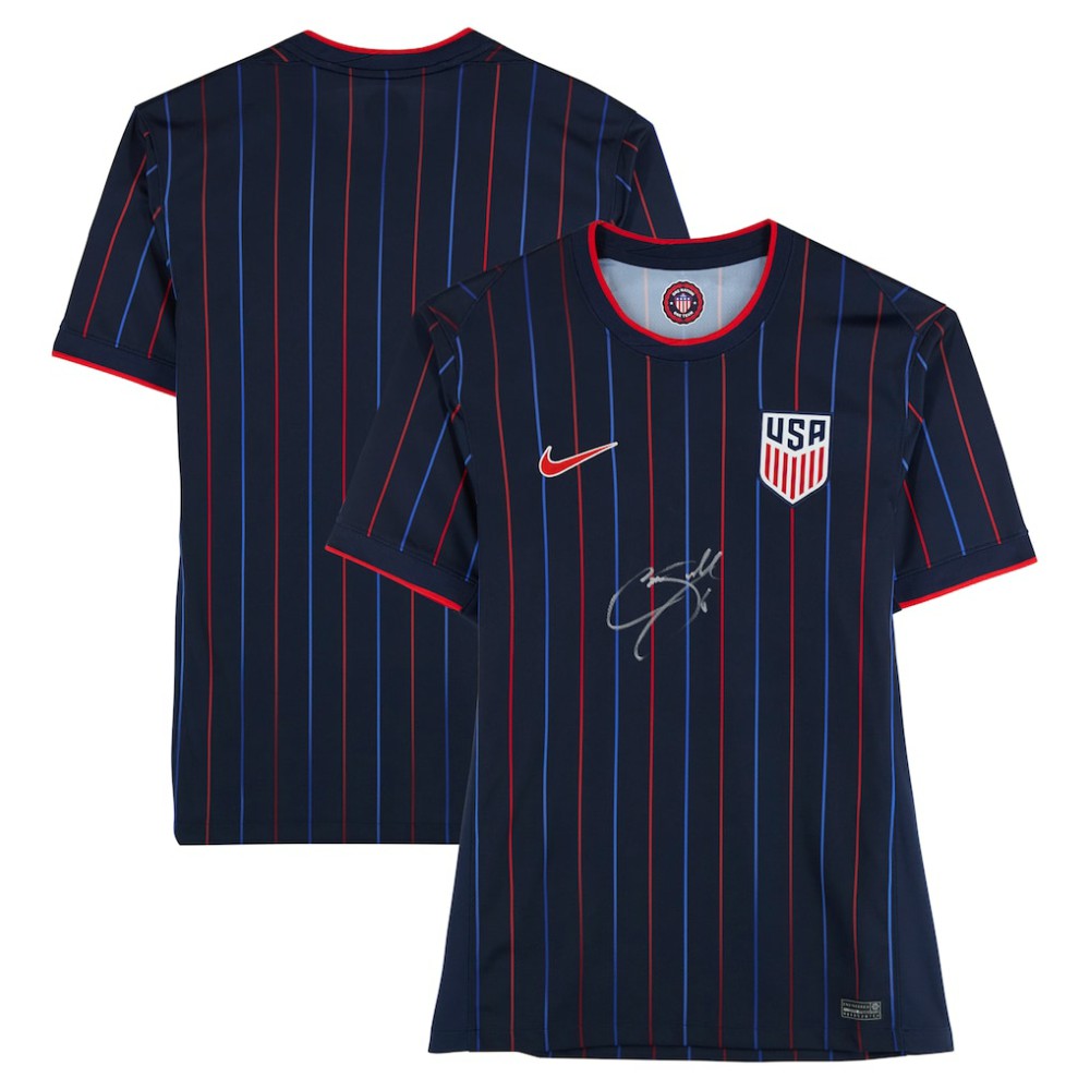 Cavan Sullivan USMNT Autographed 2025 Navy Replica Jersey - Front Signed shop