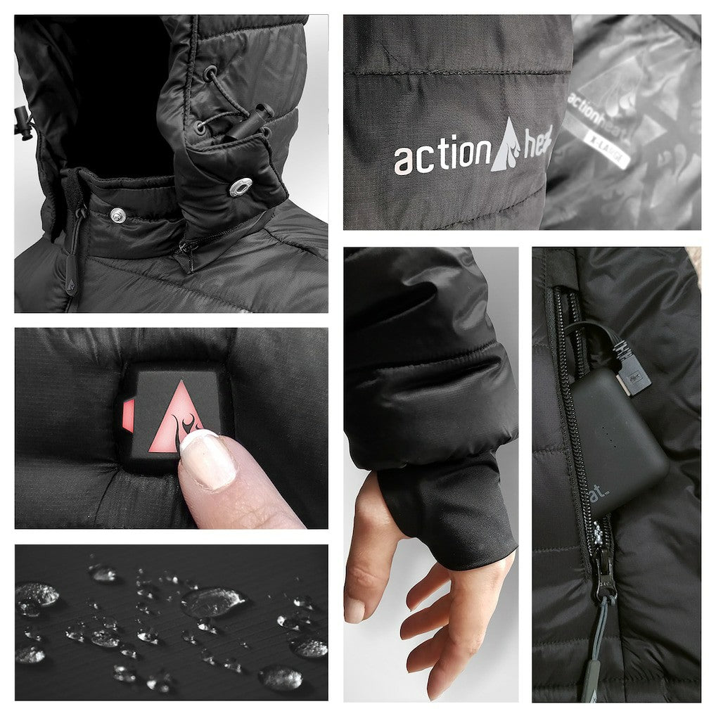 Washington Commanders ActionHeat 5V Battery Heated Full-Zip Hoodie Puffer Jacket - Black online