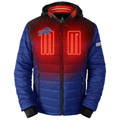 Buffalo Bills ActionHeat 5V Battery Heated Colorblock Full-Zip Puffer Jacket - Black/Royal discount