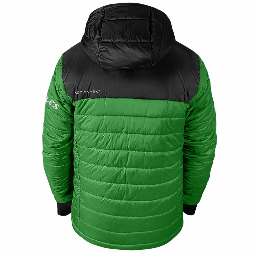 Philadelphia Eagles ActionHeat 5V Battery Heated Colorblock Full-Zip Puffer Jacket - Black/Kelly Green on sale