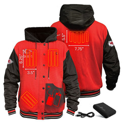 Kansas City Chiefs ActionHeat 5V Battery Heated Full-Snap Varsity Jacket - Red/Black sale