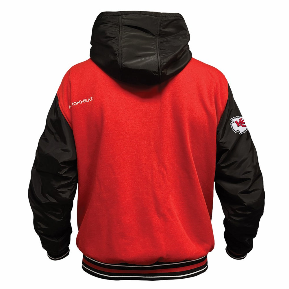 Kansas City Chiefs ActionHeat 5V Battery Heated Full-Snap Varsity Jacket - Red/Black sale