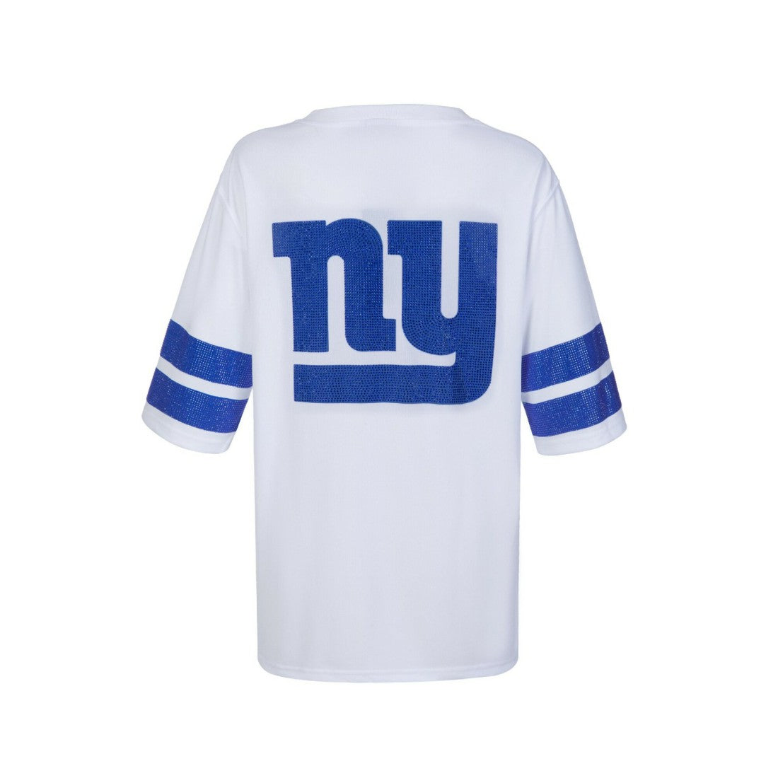 New York Giants Cuce Women's Rhinestone V-Neck Tunic - White sale
