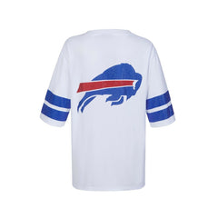 Buffalo Bills Cuce Women's Rhinestone V-Neck Tunic - White cheap